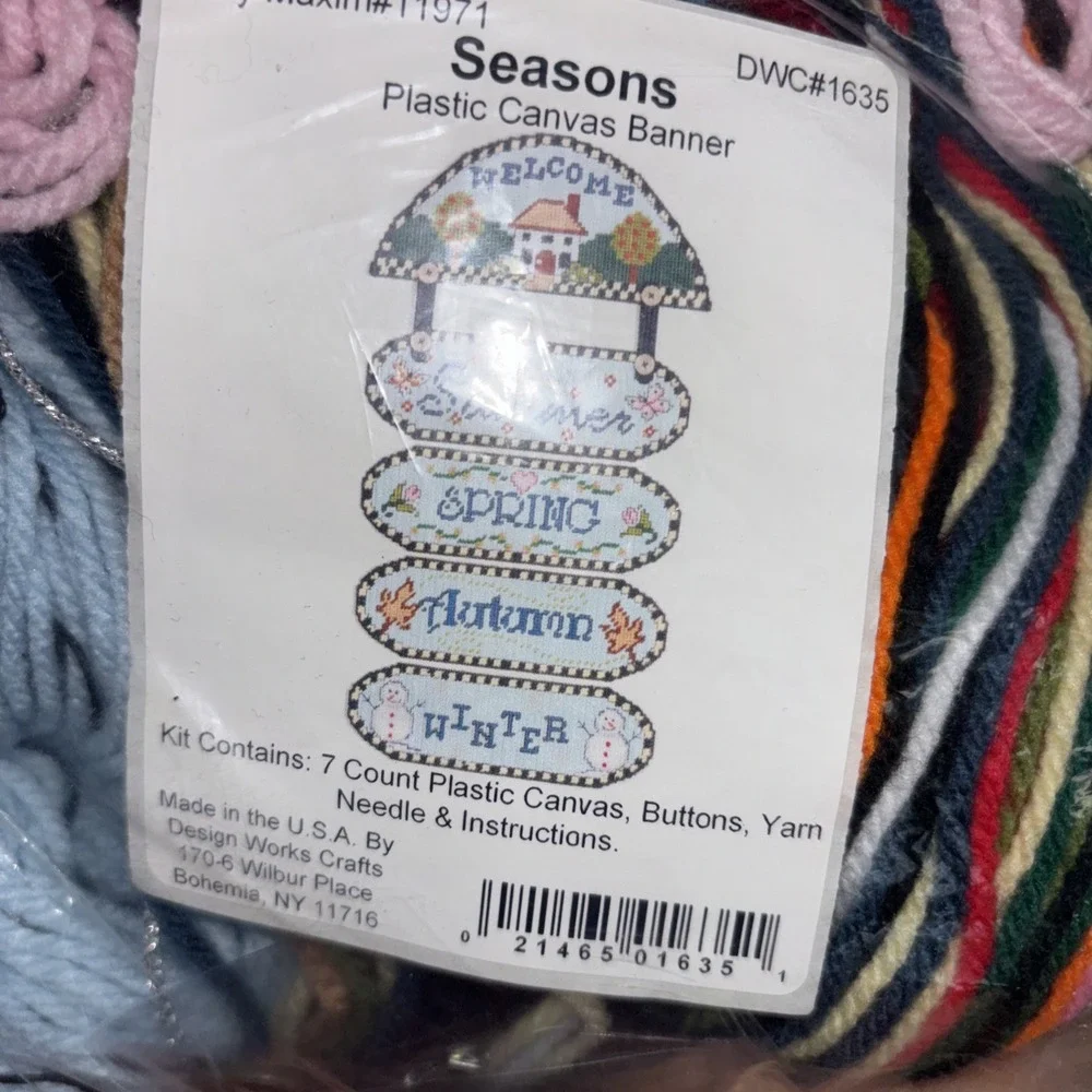 Mary Maxim  #11971 Seasons Plastic Banner New‎ 3613